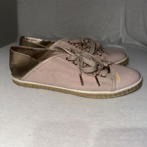 Michael Kors Woman's Kristy Slide Heel Cap Espadrille Sneakers Pink, Size 9.5 - Picture 5 of 8